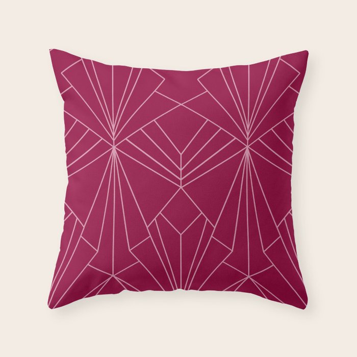 large pink throw pillows