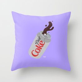 Diet Coke Throw Pillow