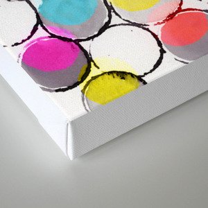 Circle Painting Canvas Print by mjmstudio | Society6