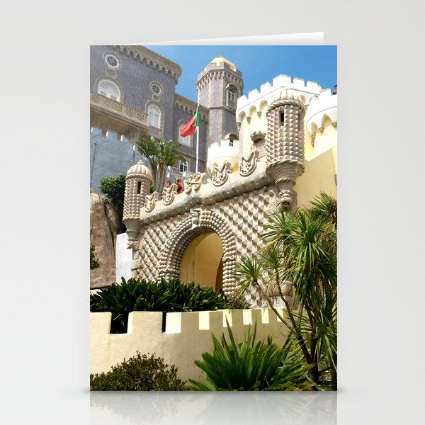 Exotic Palace of Pena garden in SIntra Lisbon  Stationery Cards
