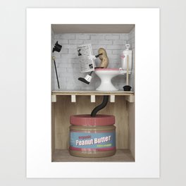 Organic Peanut Butter Art Print