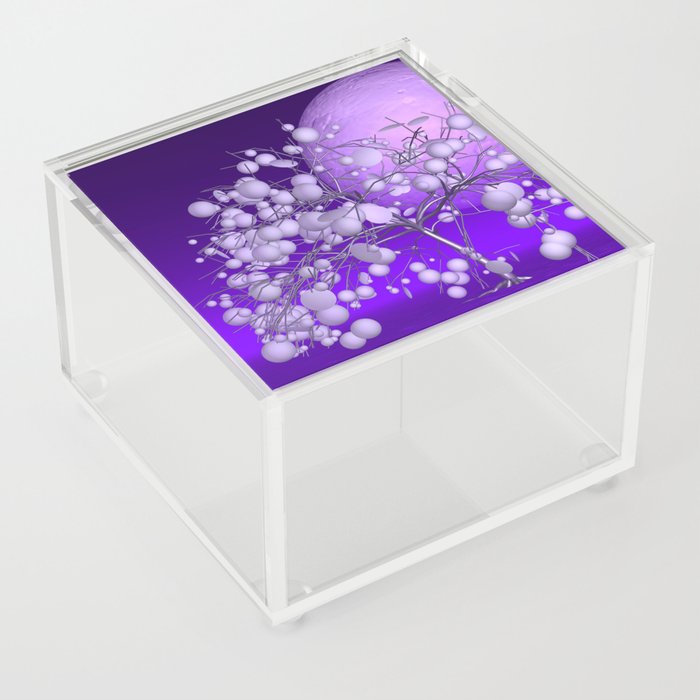 tree in violet fog Acrylic Box