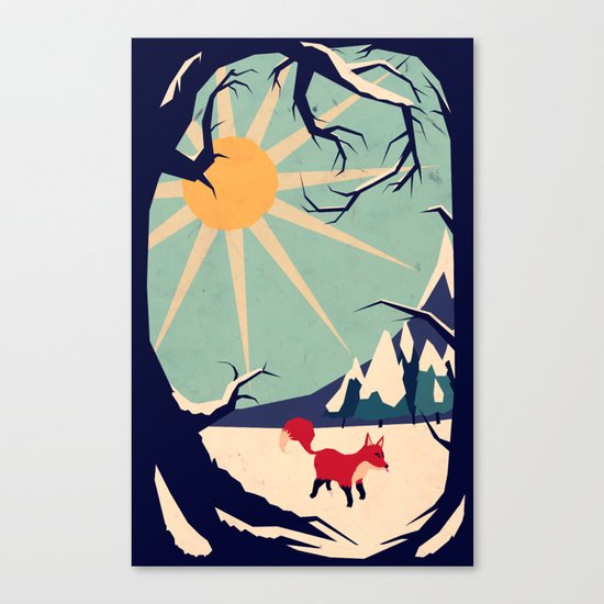 Fox roaming around II Canvas Print
