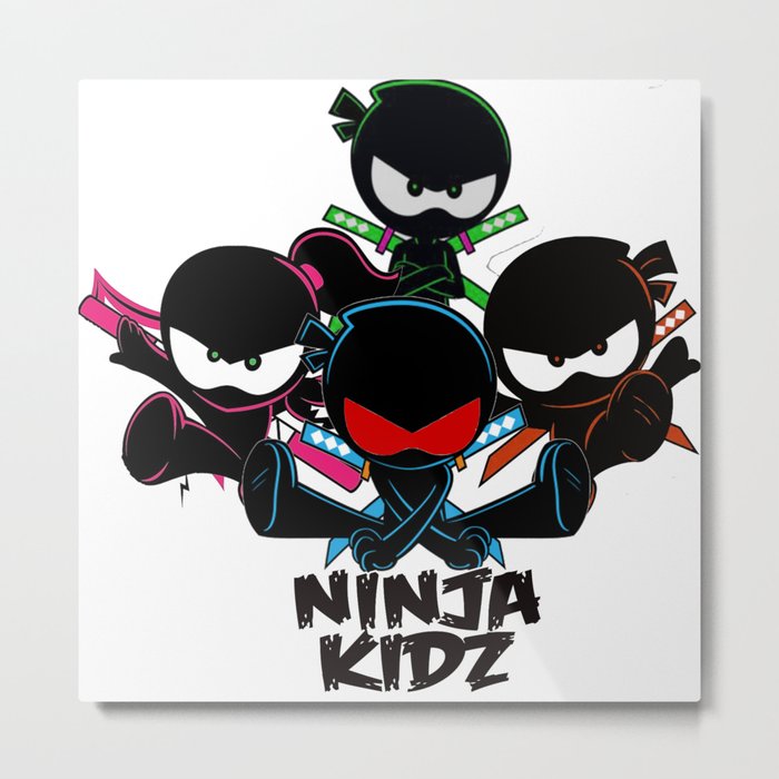 Ninja Kidz Metal Print