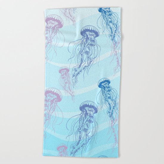 Marine Pattern 05 Beach Towel