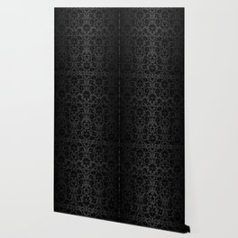 Black Damask Pattern Design Wallpaper