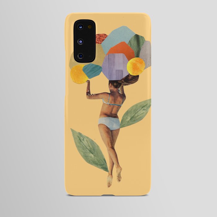 i walk out in the flowers and feel better Android Case
