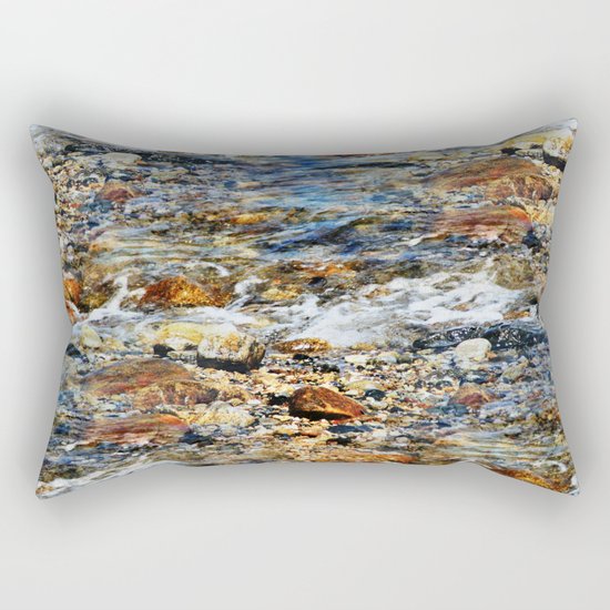 Peaceful Soothing Waters Rectangular Pillow