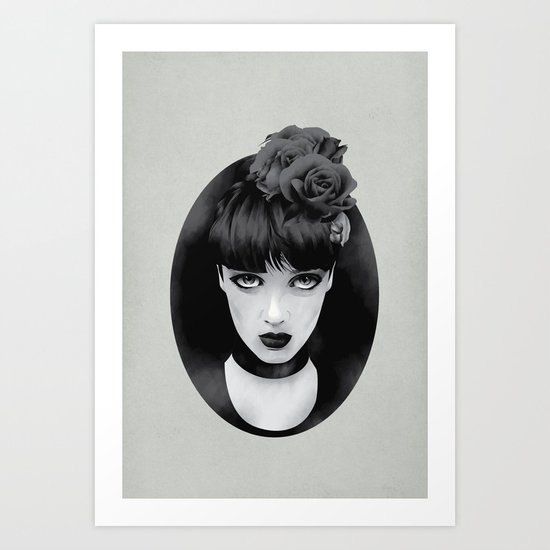 Lady Art Print