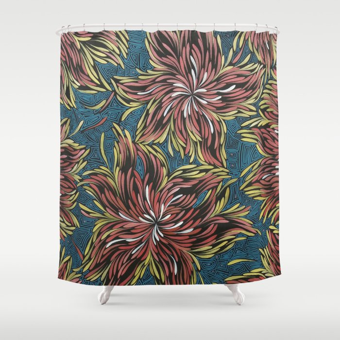 Native Points of Perception Shower Curtain