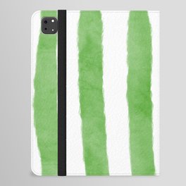 Watercolor Vertical Lines With White 54 iPad Folio Case