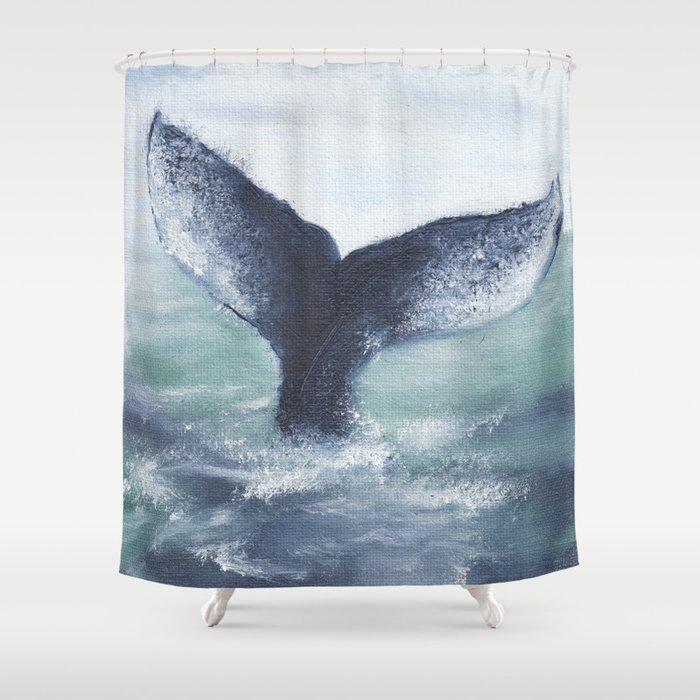 Whale Tale Shower Curtain