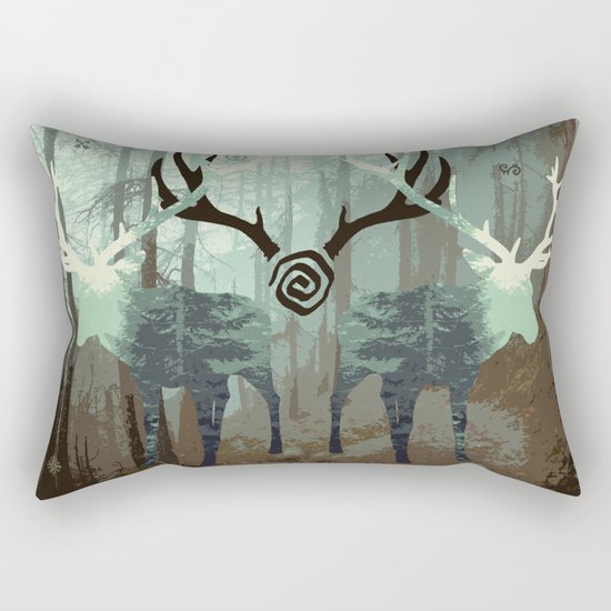 The forest spirits Rectangular Pillow