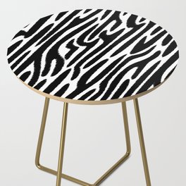 Zebra Stripes Scribble Side Table