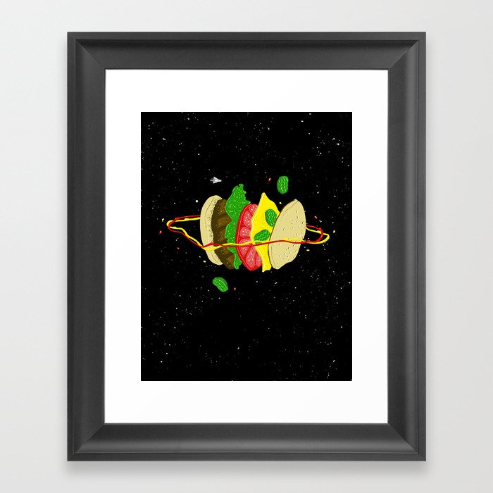 Planetary Discovery 8932: Cheeseburger Framed Art Print