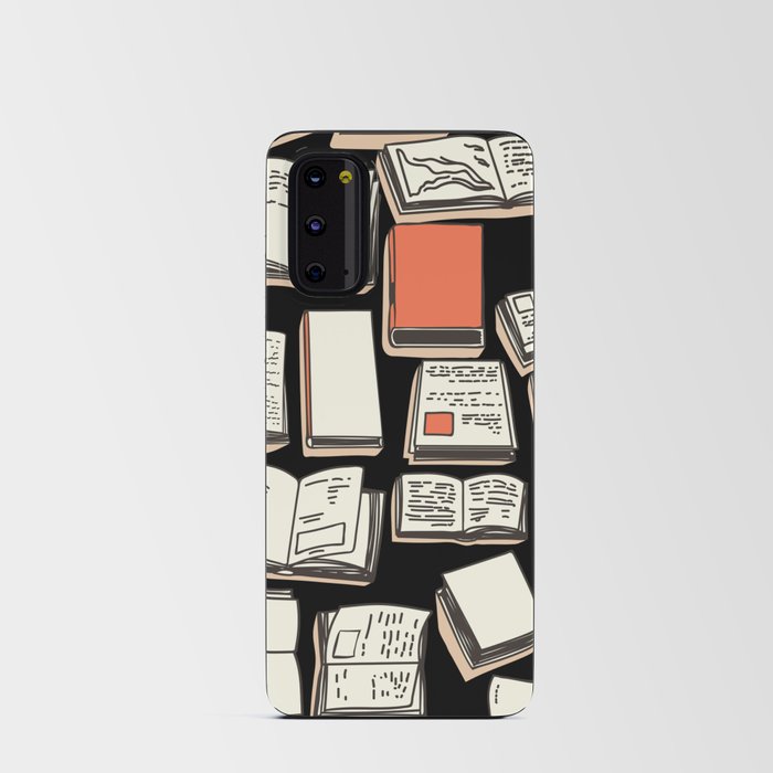Books Pattern Background Android Card Case