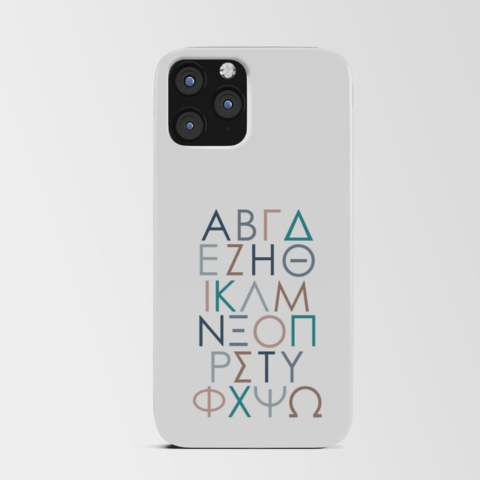Greek Alphabet iPhone Card Case