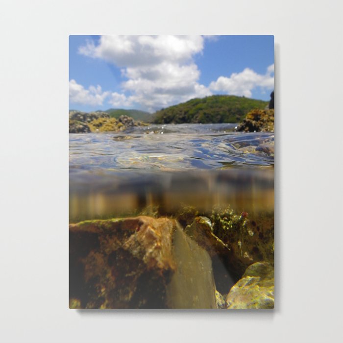 Over and Under the Water Metal Print