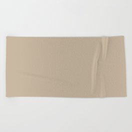 Sand Dust Tan Solid Color Pairs To PPG Best Beige PPG1085-4 All One Shade Hue Beach Towel