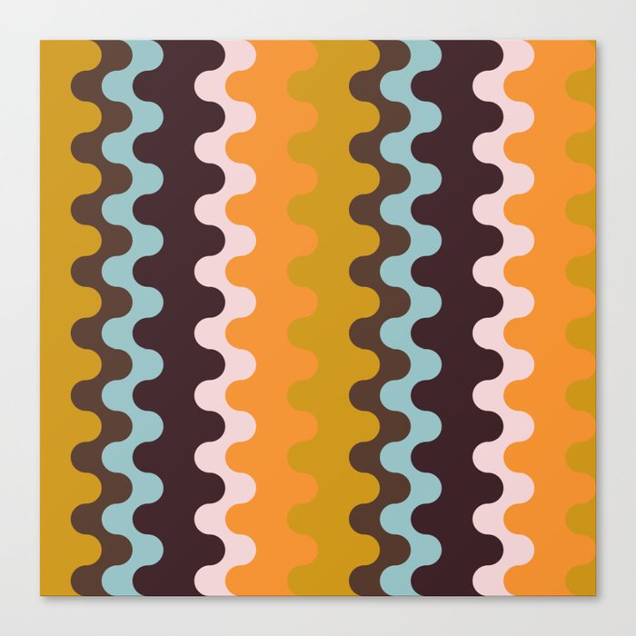 60s Retro Pattern Abstract #2 Canvas Print