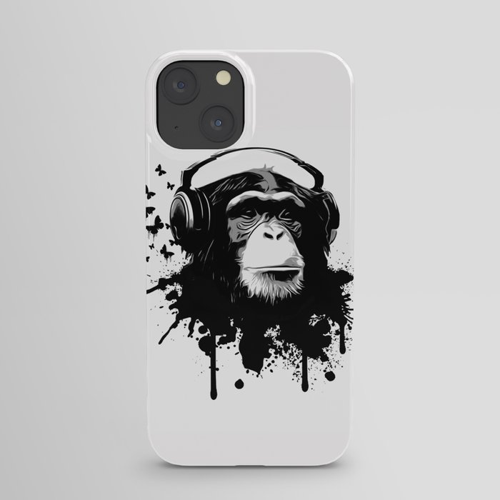 Monkey Business - White iPhone Case