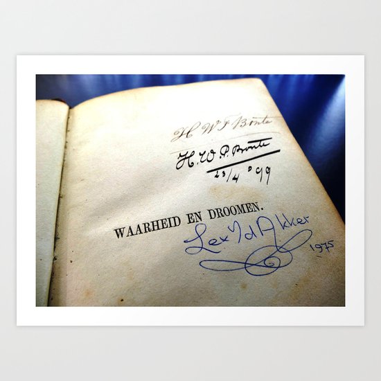 Message In A Book 4 Art Print