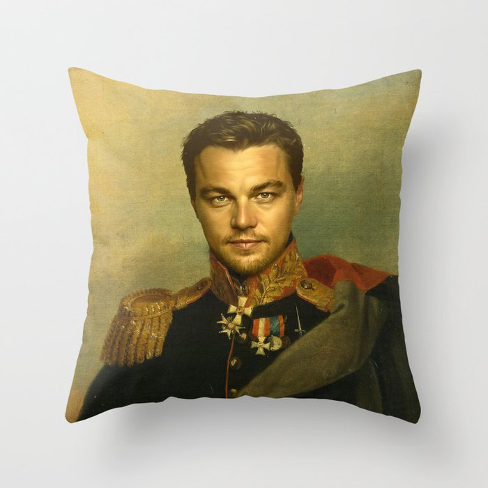 Leonardo Dicaprio - replaceface Throw Pillow