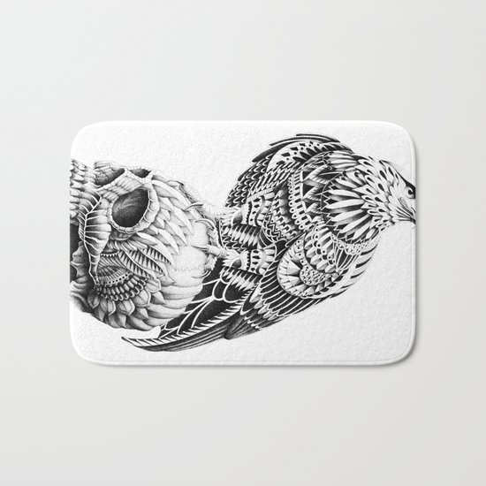 Red-Tail Skull Bath Mat