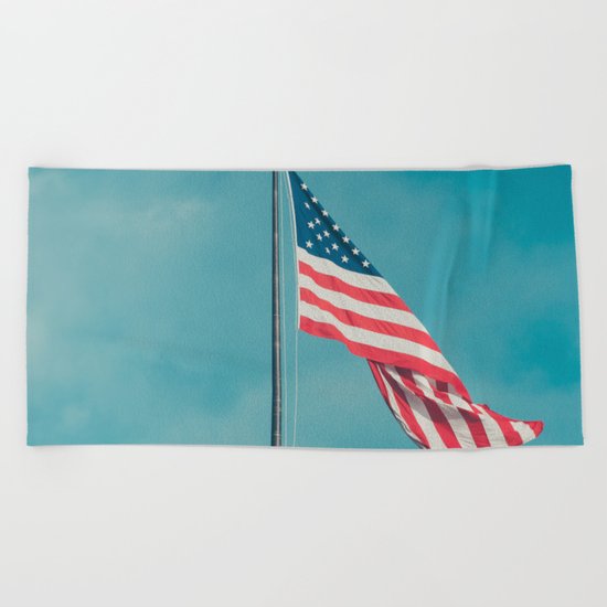 you waving at me? Beach Towel
