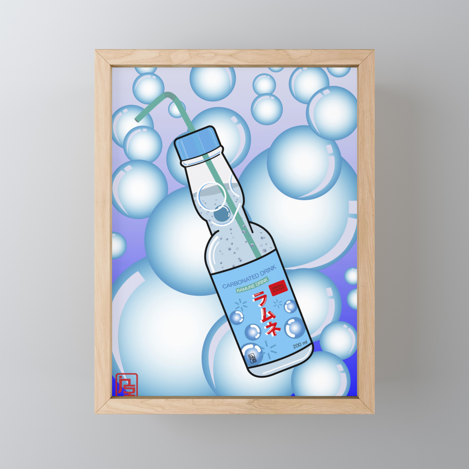 Ramune Orignial Flavour Framed Mini Art Print By Lilsharmi Society6 Ramune art har delt et bilde pa instagram: society6