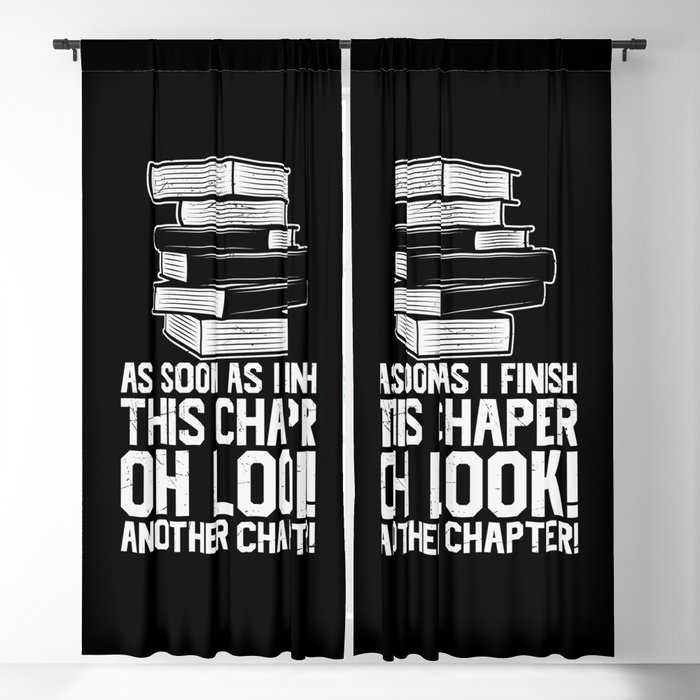 Another Chapter Funny Reading Books Blackout Curtain