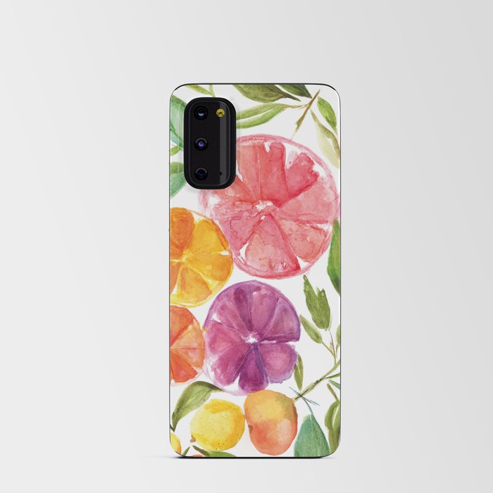 Watercolor citrus composition  Android Card Case