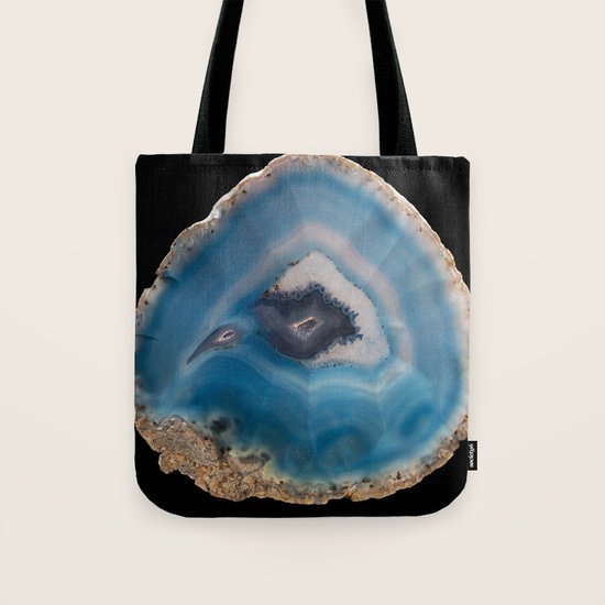 Blue Geode Tote Bag