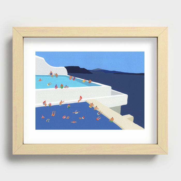 Pools Edge Recessed Framed Print