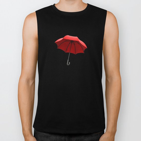 Red Umbrella Biker Tank