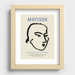 Henri Matisse - The Big Head - Matisse Lithography Recessed Framed Print