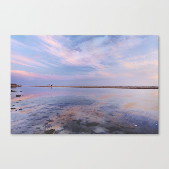 "Heaven walk". Tarifa beach Canvas Print