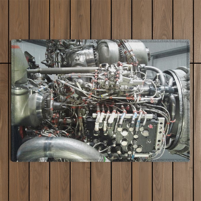 SPACE SHUTTLE ENGINE Outdoor Rug