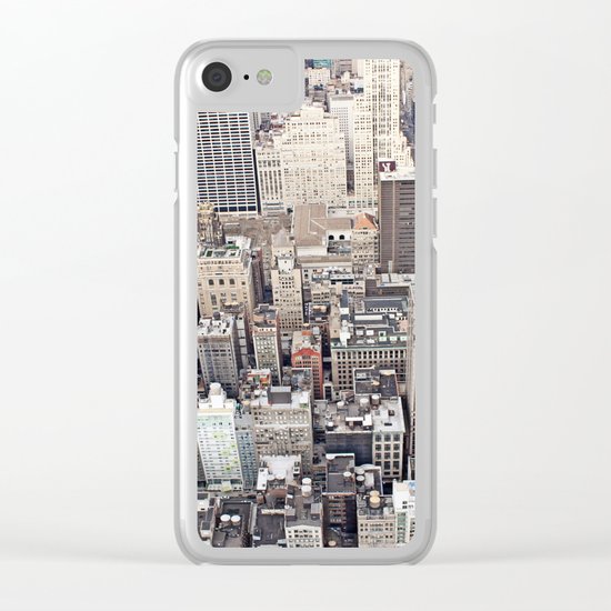 New York City color Clear iPhone Case