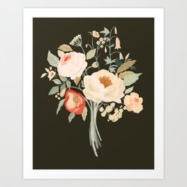 Love Will Tear Us Apart Art Print | Rose, Floral, Gothic, Painting, Vintage, Curated, Florist, Poppy, Peony, Flowers 
