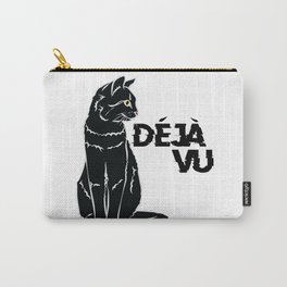 Deja Vu Black Cat Carry-All Pouch