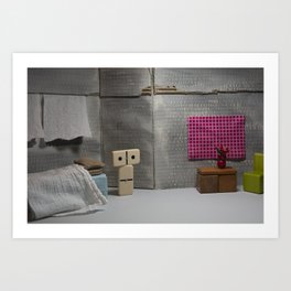 Basement Bedroom Art Print