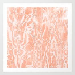 electric ave: peach Art Print