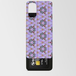 Pink and White Florets Triangle Pattern Android Card Case