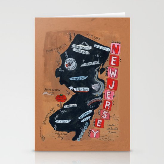 NEW JERSEY Stationery Cards