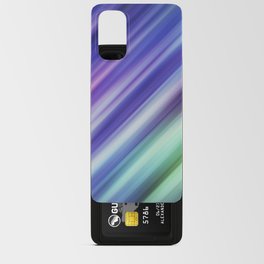 Blue, Green, Pink abstract Glitch Design  Android Card Case