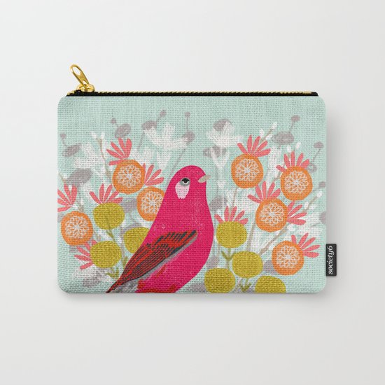 Bird on a Teacup by Andrea Lauren Carry-All Pouch