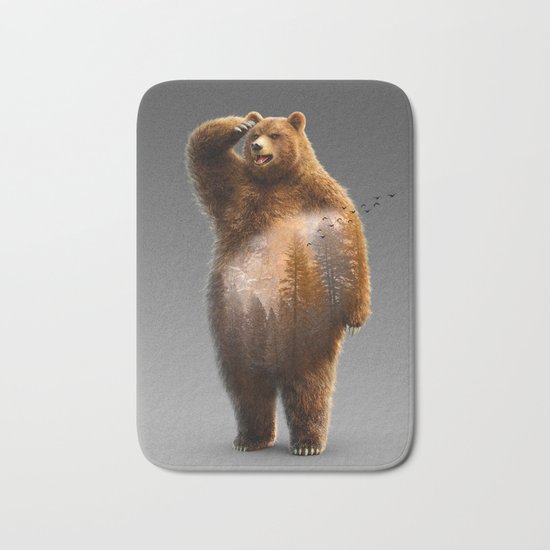 Bear X Bath Mat