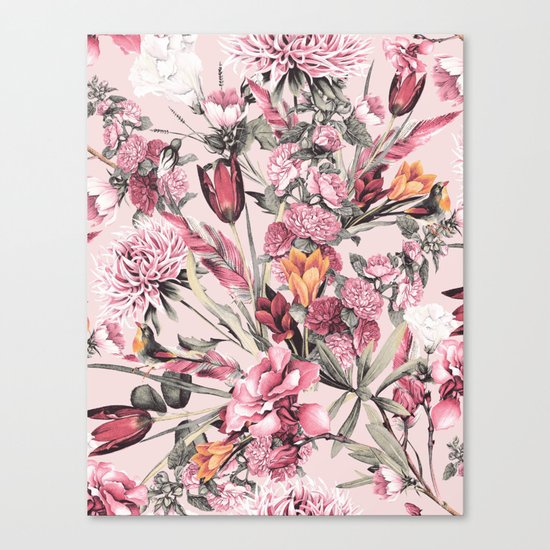 RPE FLORAL XI PINK Canvas Print