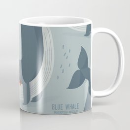 Blue Whale, Antarctica Wildlife Coffee Mug